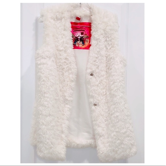 Bernardo Jackets & Blazers - New Bernardo long Furry Light Cream Vest